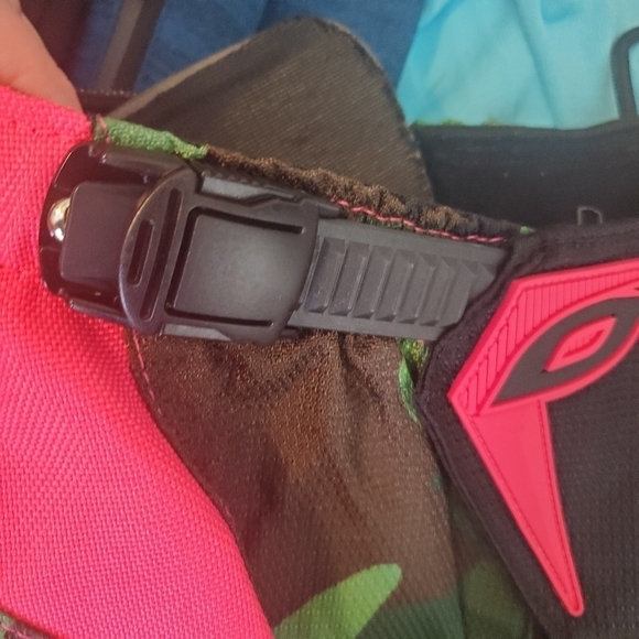 O'NEAL Motocross pants Kids 7/8 Green Camo Pink Hip pads‎ Nylon Waterproof - Picture 6 of 13